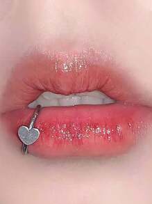 1 pieza Plateado Estilo punk de estrella Falso Aros de labios Piercing de nariz Labret Piercing nasal Clip Anillo de boca sin perforación Joyería corporal - Plateado - Ver 1