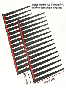 2 hojas Pestañas diseño Luces para coches Pegatina - Negro - Ver 3