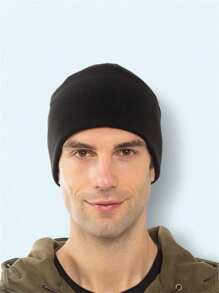 1 Miếng Dày lên Chống gió & Ấm áp Mũ Đối với Ngoài trời Thể thao , Mùa thu & Mùa Đông - màu đen - Xem 6