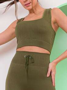 Women Sports Sets - 軍綠色 - 查看 4