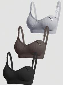 3 Stücke/set Nylon Schwangerschaftsunterwäsche, Mehrfarbig