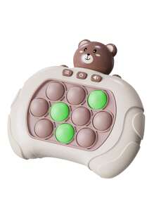 Little Bear Fast Push Game Toy For Children, Concentration Training, Mind Training And Logic Developing Brain Teaser Toy For 3 Years Old And Up, Halloween, Christmas, Thanksgiving Gift, English Color Box Packaging (battery Not Included) - Brown - View 6