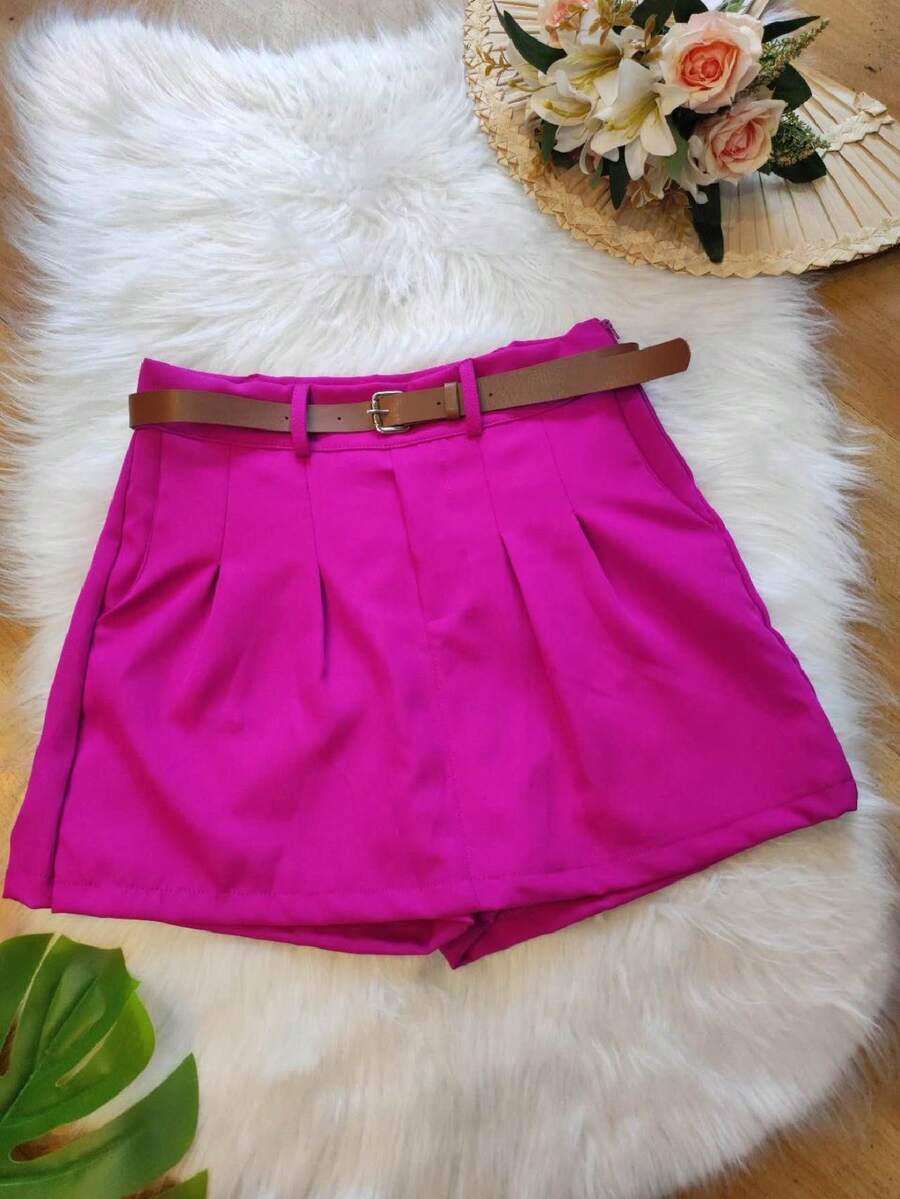 Women Shorts - 紫色 - 查看 1