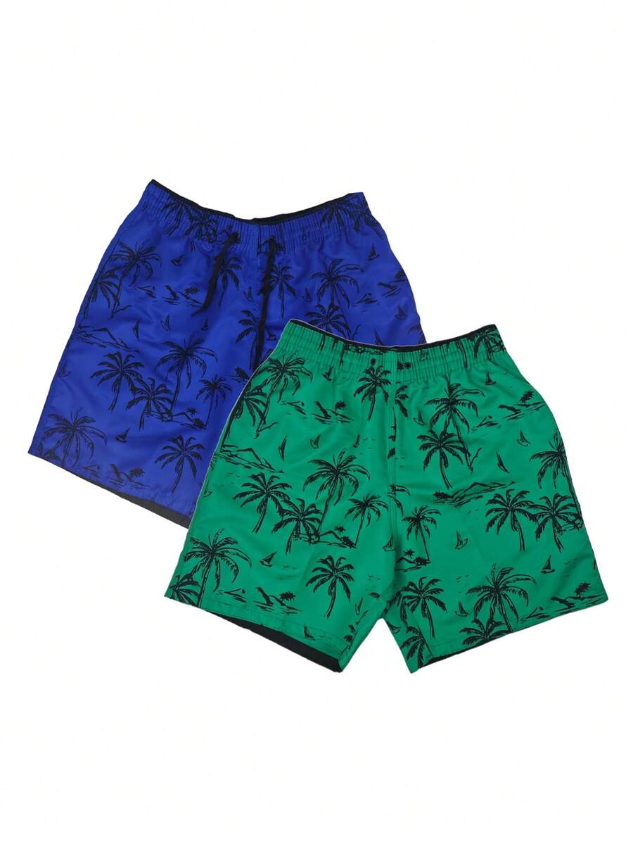 Men Shorts - 墨綠色 - 查看 1