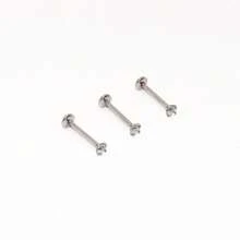 Piercing Australiano Unitário em Aço Cristal Cravado
