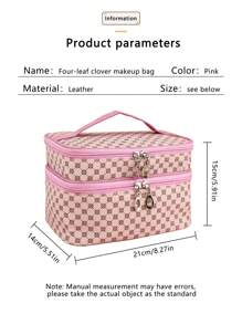 1个时尚简约防水便携大容量化妆品收纳包,适合居家旅行,可作房间装饰、化妆包、旅行必备品、收纳包、化妆包、洗漱包、桌面收纳包、化妆包、化妆袋、化妆包、旅行必备品、化妆袋、小化妆包、化妆袋、化妆包、旅行必备品、大容量、大化妆包、圣诞礼物、化妆袋、旅行、女士旅行必备礼物、化妆袋、手拿包/小手提包、化妆品收纳包、化妆品整理包、化妆袋、刷子收纳袋、迷你化妆袋、大容量化妆袋、女士礼物、圣诞礼物、女士礼物创意 - 粉色 - 查看 5