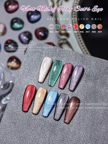 Esmalte de uñas galaxia estilo ojo de gato #8 - Multicolor - Ver 2