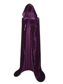 1pc Halloween Người lớn Áo choàng Trang phục dự tiệc Công chúa Cosplay Đạo cụ Trang phục biểu diễn sân khấu - Màu tím - Xem 1