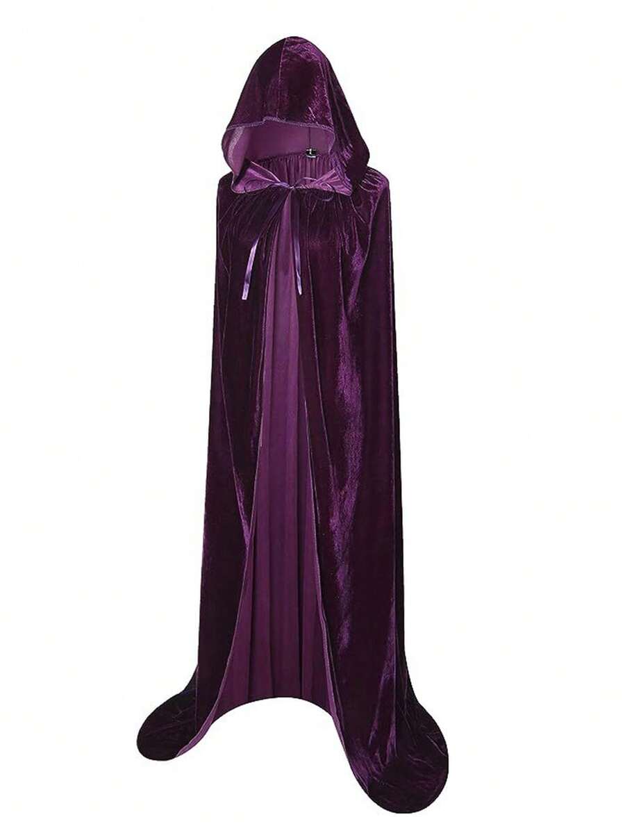 1pc Halloween Người lớn Áo choàng Trang phục dự tiệc Công chúa Cosplay Đạo cụ Trang phục biểu diễn sân khấu - Màu tím - Xem 1