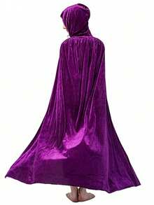 1pc Halloween Người lớn Áo choàng Trang phục dự tiệc Công chúa Cosplay Đạo cụ Trang phục biểu diễn sân khấu - Màu tím - Xem 2