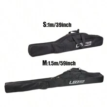 Fishing Rod Case, 2 Layer Fishing Rod Bag, Portable Folding Fishing Rod Carrier - Multicolor - View 1