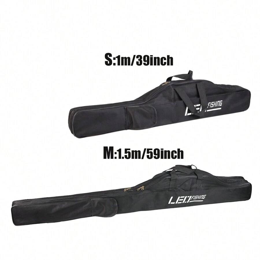 Fishing Rod Case, 2 Layer Fishing Rod Bag, Portable Folding Fishing Rod Carrier - Multicolor - View 1
