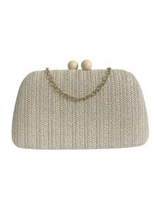 Women Clutches - Beige - View 3