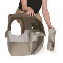 Roll 'N Clean Self Cleaning Litter Box Regular Size - Brown - View 6