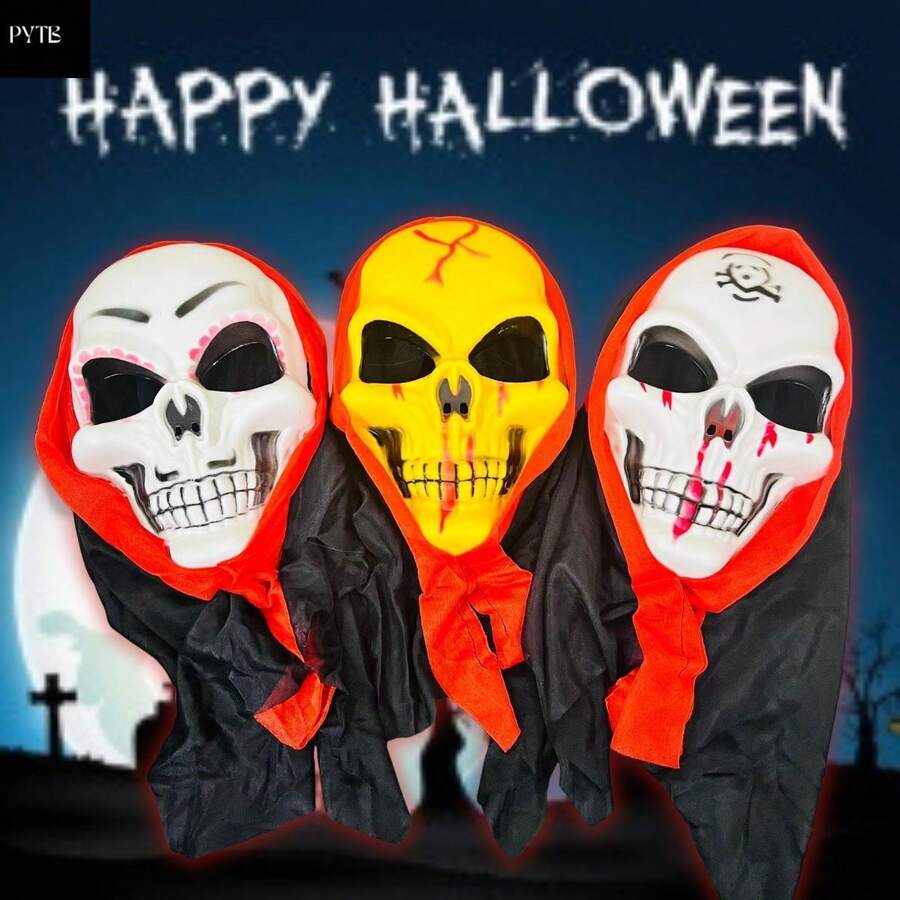 Mascara de Halloween - Negro - Ver 1