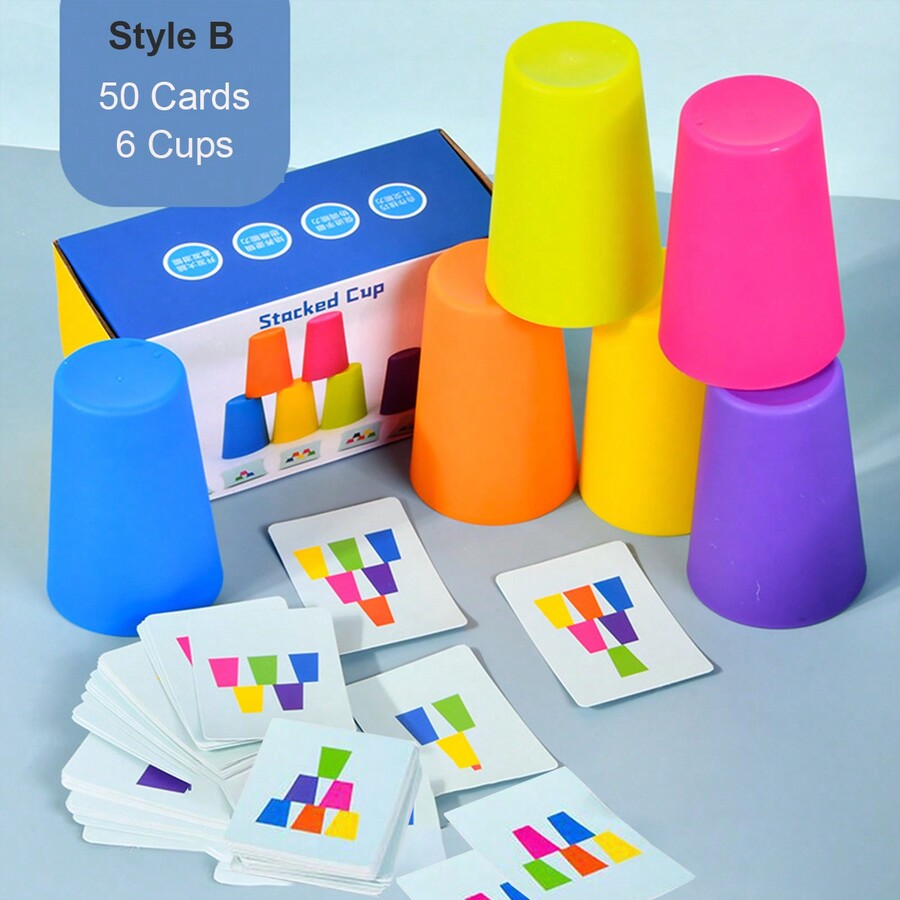 Quick Cups, Quick Cups Games For Kids, Classic Stacking Cup Game For