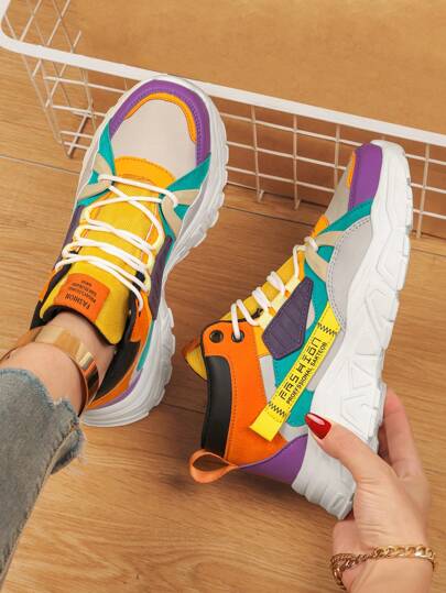 Women's Fashion Lace-Up Breathable Running Shoes For Casual Wear All Seasons