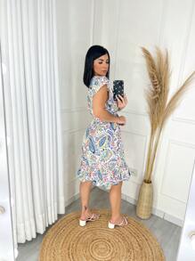 Women Dresses - 藍色 - 查看 3