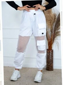 Women Pants - 白色 - 查看 1