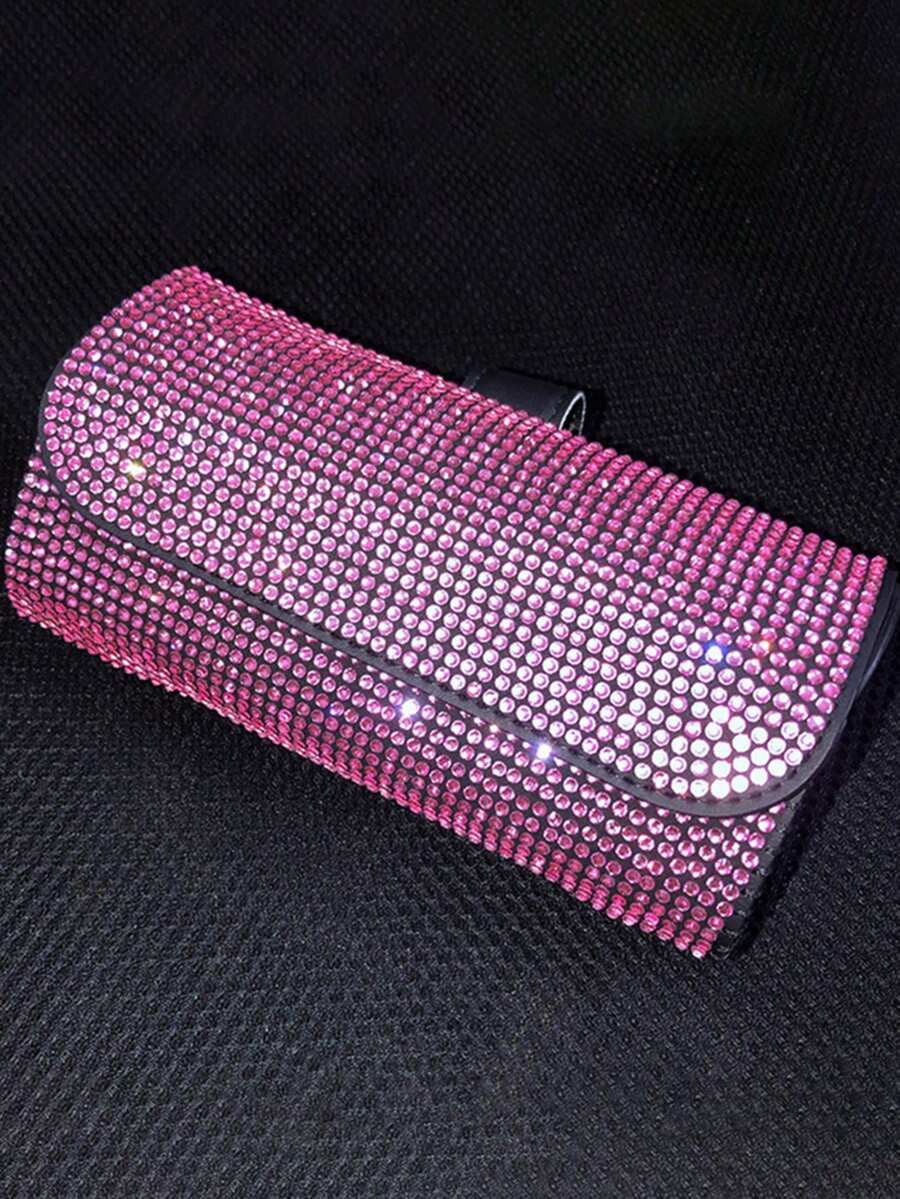 Bling Sunglasses Box for Car Sun Visor, Sparkling Glasses Holder