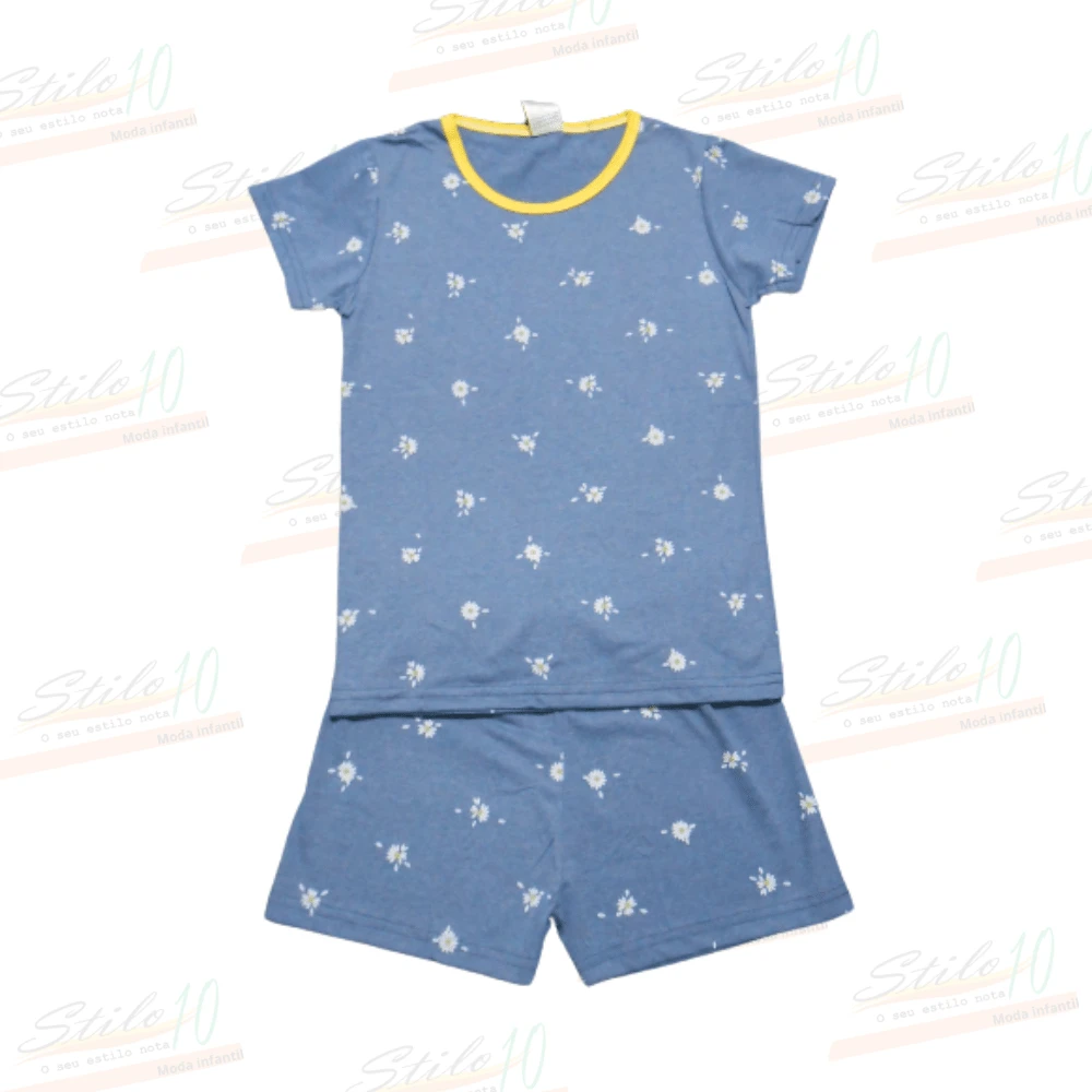 Young Girls Pajamas - 藍色 - 查看 1