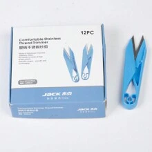 1pc 800018 Jack Thread Trimmer Original Scissors Plastic Handle Stainless Steel Yarn Scissors Cross Stitch Handmade DIY Clothing Thread Cutter - Apricot - View 1
