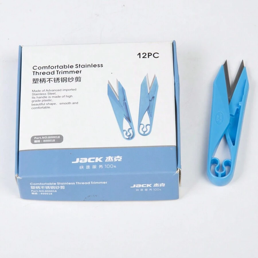 1pc 800018 Jack Thread Trimmer Original Scissors Plastic Handle Stainless Steel Yarn Scissors Cross Stitch Handmade DIY Clothing Thread Cutter - Apricot - View 1