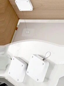 1 Pieza Tope De Puerta Blanco - Blanco - Ver 3