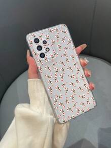 1pc Christmas Element Candy Printed Tpu Phone Case, Compatible With Apple, Samsung, Xiaomi, Redmi Phones - Multicolor - View 2