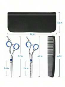 Tijeras Profesionales Para Peluquero Corte De Cabello - Plateado - Ver 2