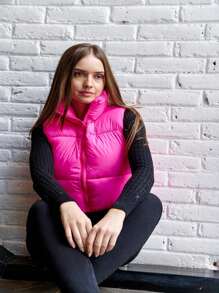 CHALECO CORTO - Rosa Fucsia - Ver 1