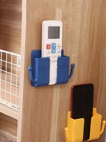 1個壁掛式手機充電座,附黏性遙控器底座,無需鑽孔的牆面儲物架 - 藍色 - 查看 6