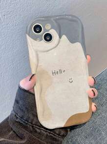 最新可愛卡通半透明防摔手機殼，適用於iPhone，女生透明保護殼 - 彩色 - 查看 3