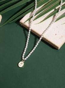 1pc And Fashionable Stainless Steel Pendant Butterfly Necklace - Multicolor - View 6