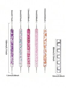 Set Of 18 Nail Art Tools - Multicolor - View 4