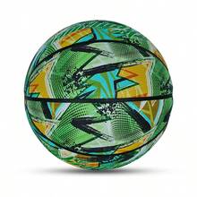 Geometric Graffiti Basketball - Green - View 1