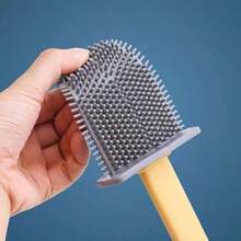 1只掛牆式家用馬桶清潔刷,無需鑽孔安裝