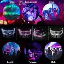 Colorido Lentes Led Gafas Luminosas Para Fiesta - Estilo 1 - Ver 5
