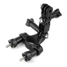 Suporte Guidão Bicicleta Bike Moto Para GoPro e Câmeras Similares - Preto - Visão 2
