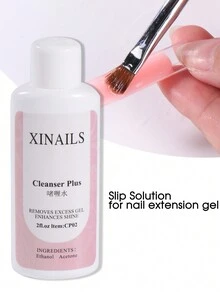 2入組聚合物指甲凝膠套裝滑動劑,112ml指甲延伸凝膠滑動劑潔淨劑,適用於指甲刷uv凝膠指甲油防黏液清潔工具 - 無色 - 查看 4