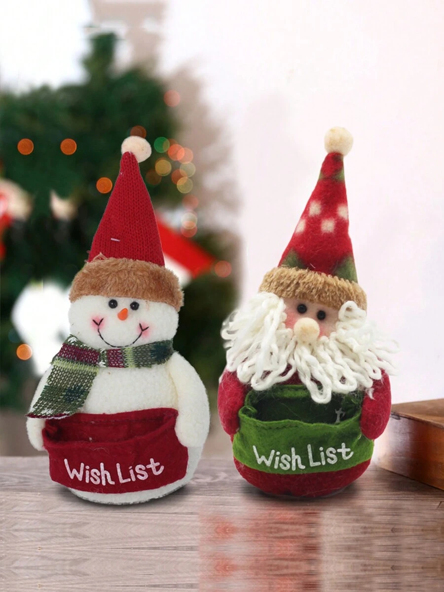 1pc Random Color Christmas Little Boy Decoration - Multicolor - View 1
