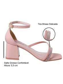 Women Heeled Sandals - Màu be - Xem 5