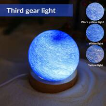 1入星球玻璃燈日落桌燈氛圍彩虹燈漫遊星球夜燈臥室床頭燈生日禮物 - 彩色 - 查看 5