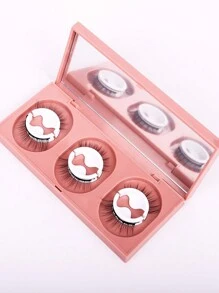 Lông mi giả Lông mi dài thêm Lông mi riêng biệt Lông mi mắt mèo nhọn Lông mi lông vũ - màu đen - Xem 2