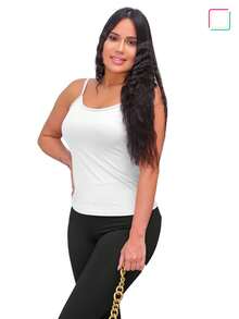 Women Tank Tops & Camis - 白色 - 查看 3