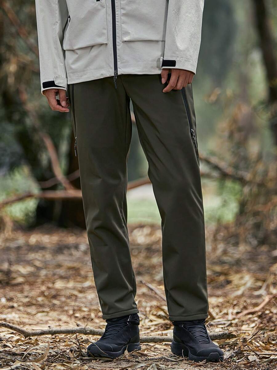 男士戶外防水透氣戰術長褲 - 軍綠色 - 查看 1