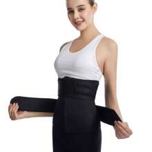 Sports Outdoor Women's Zipper Closure Double Waistband Cincher Sweat Vest, Neoprene Waist Trainer Shapewear Waist Trainer Corset - Black - View 4