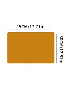 4pcs Solid Color Faux Leather Placemats Double Sided Waterproof & Heat Insulation Table Mat, Suitable For Dining Table, Storage Rack, Party - Navy blue apricot - View 3