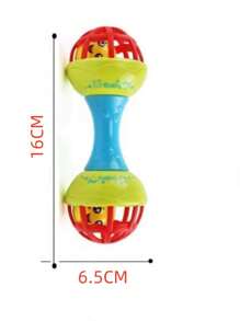 Mancuerna Con Sonajero De Goma Suave - Multicolor - Ver 2