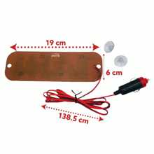 Letrero Taxi-libre Led Ventosas Con Conector De Encendedor - Rojo y blanco - Ver 3